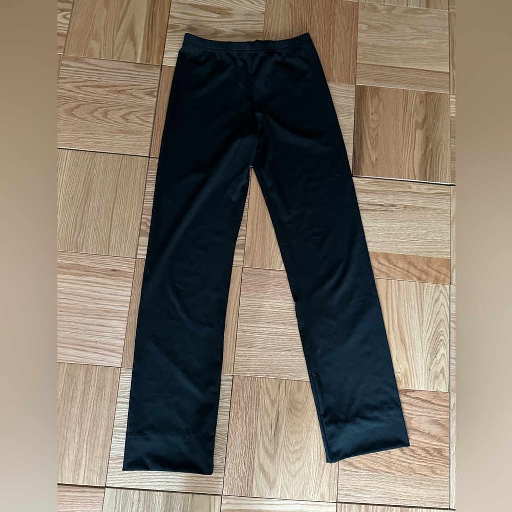 Black Straight-Leg Pants